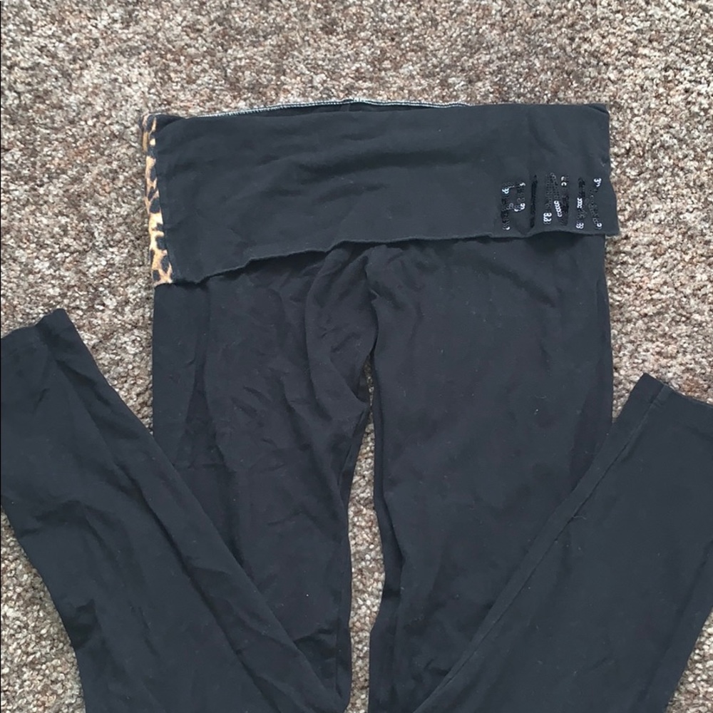 PINK cheetah band leggings